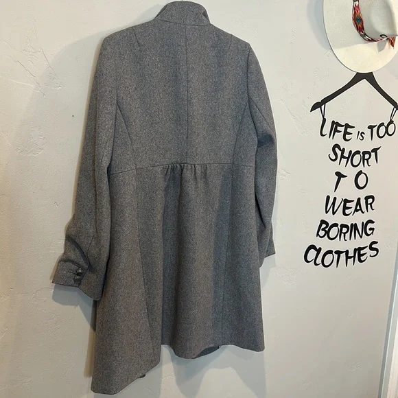 Well loved wool J. Crew long Coat - Picture 3 of 6